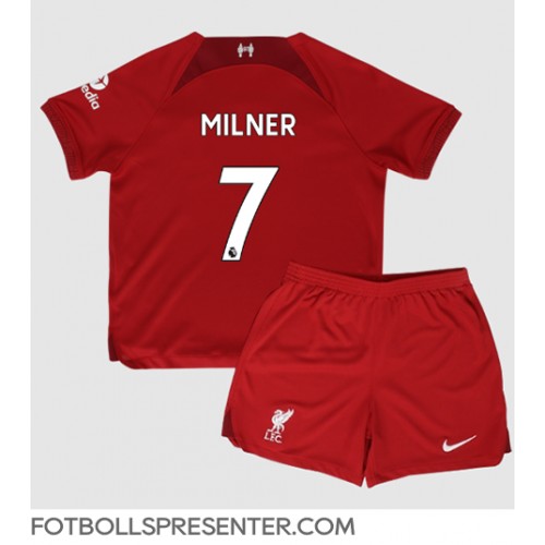 Liverpool James Milner #7 Hemmatröja Barn 2022-23 Kortärmad (+ korta byxor)